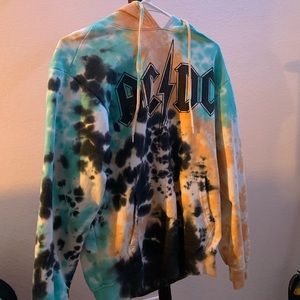 AC/DC tie-dye hoddie